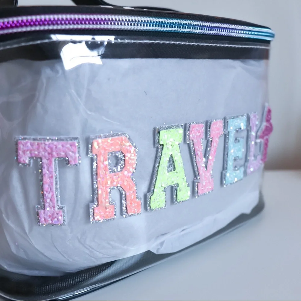OMG Accessories Travel Clear Glam Makeup Bag - Picture 3 of 7